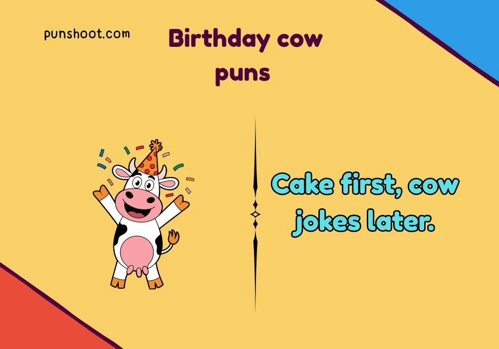 Birthday cow puns